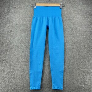 NVGTN Leggings Women Size XS Aqua Blue Activewear Gym Yoga Contour Seamless